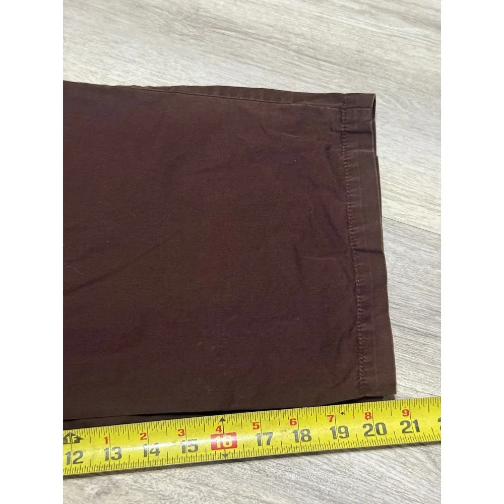 Calvin Klein Jeans Brown Cropped Wide Leg Pants Womens Size 12 Chocolate Capris‎